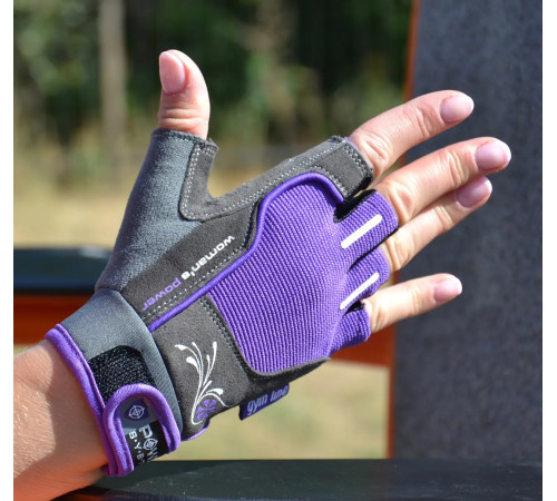 Рукавички для фітнесу жіночі Power System PS-2570 S, фіолетові