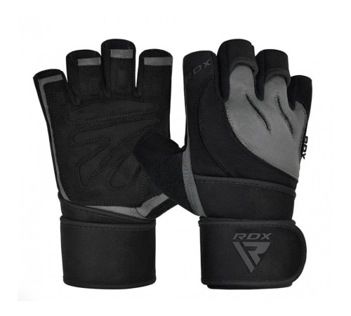 Рукавички для фітнесу RDX L4 Micro XL, чорно-сірі