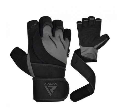 Рукавички для фітнесу RDX L4 Micro XL, чорно-сірі