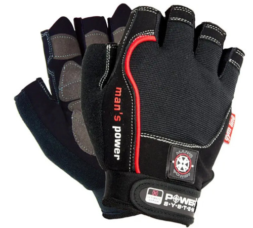 Рукавички для фітнесу чоловічі Power System PS-2580 M, чорні