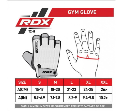 Рукавички для фітнесу RDX T2-HB M, різнокольорові