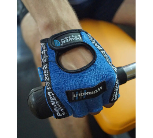 Рукавички для фітнесу Power System PS-2200 Workout XL, сині