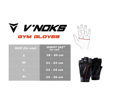 Рукавички для фітнесу VNK PRO L, різнокольорові