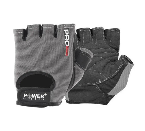 Рукавички для фітнесу Power System PS-2250 Pro Grip M, сірі
