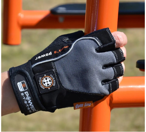 Рукавички для фітнесу чоловічі Power System PS-2580 XXL, чорно-сірі