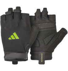 Рукавички для тренінгу Adidas Essential Training Gloves розмір XS, чорно-зелені
