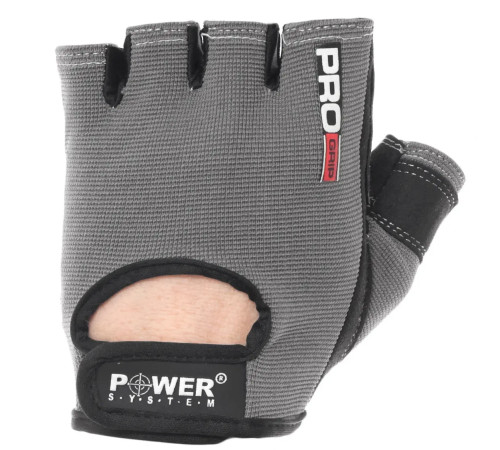 Рукавички для фітнесу Power System PS-2250 Pro Grip S, сірі