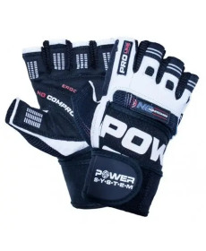 Рукавички для фітнесу Power System PS-2700 No Compromise M, чорно-білі
