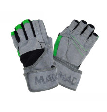 Рукавички для фітнесу MadMax MFG-860 Wild розмір XXL, сіро-зелений