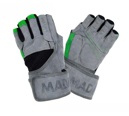 Рукавички для фітнесу MadMax MFG-860 Wild розмір XXL, сіро-зелений