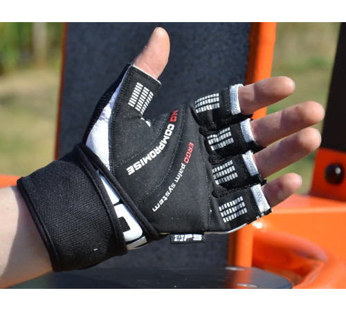 Рукавички для фітнесу Power System PS-2700 No Compromise L, чорно-білі