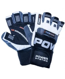 Рукавички для фітнесу Power System PS-2700 No Compromise M, сіро-білі
