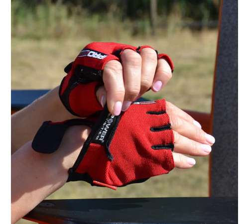 Рукавички для фітнесу Power System PS-2250 Pro Grip XL, червоні