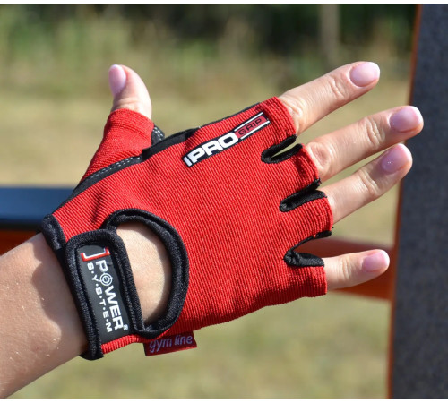 Рукавички для фітнесу Power System PS-2250 Pro Grip XL, червоні
