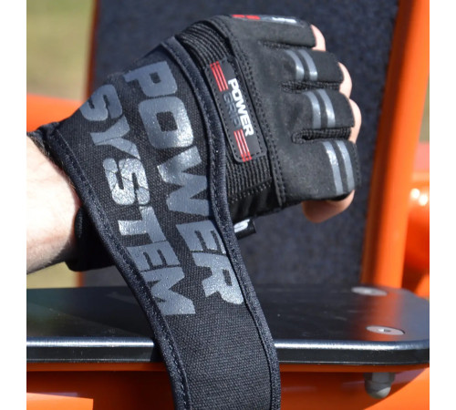 Рукавички для фітнесу Power System PS-2800 Power Grip M, чорні