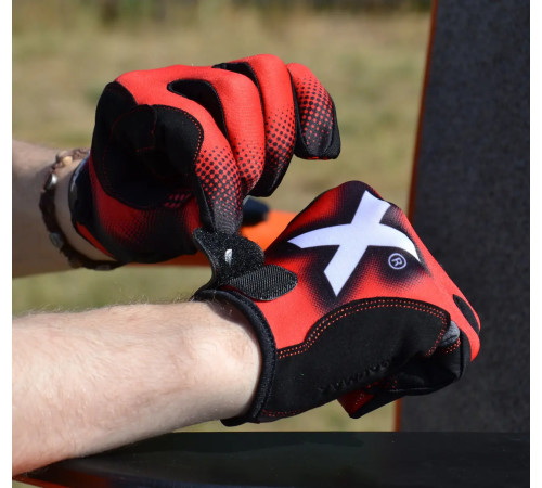 Рукавички для фітнесу MadMax MXG-101 X розмір XL, червоно-чорні