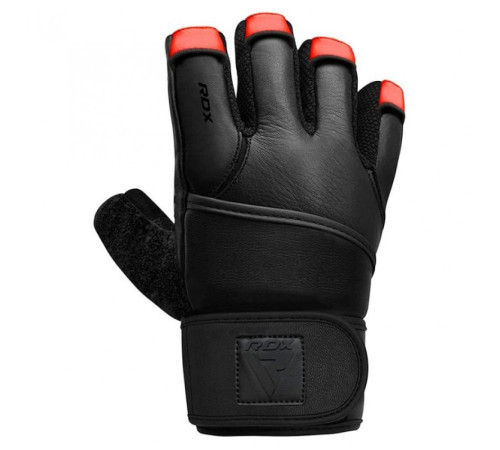 Рукавички для залу RDX Membran Pro L, чорно-червоні
