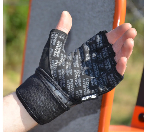 Рукавички для фітнесу Power System PS-2800 Power Grip XL, чорні