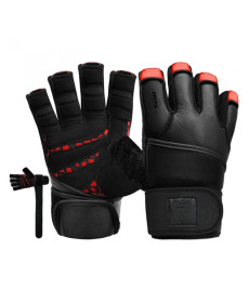 Рукавички для залу RDX Membran Pro M, чорно-червоні