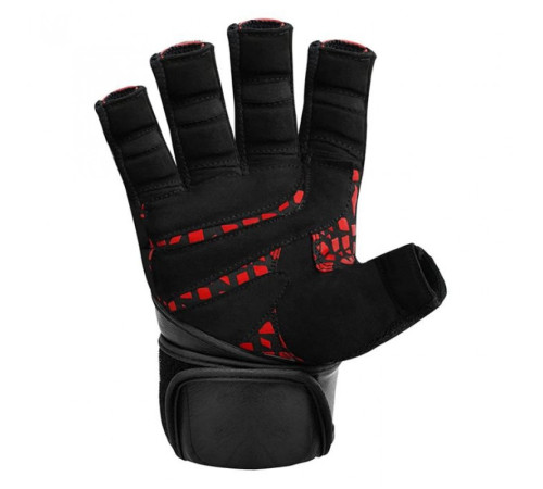Рукавички для залу RDX Membran Pro M, чорно-червоні