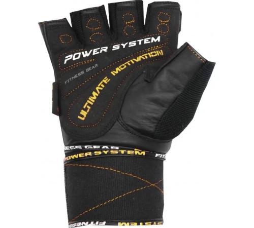 Рукавички для фітнесу Power System PS-2810 Ultimate Motivation L, чорно-жовті