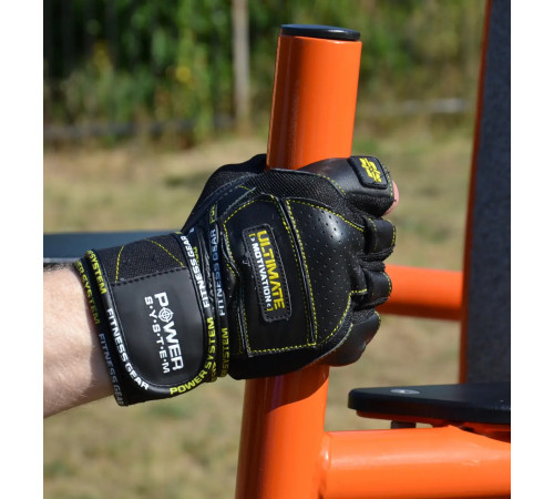 Рукавички для фітнесу Power System PS-2810 Ultimate Motivation L, чорно-жовті