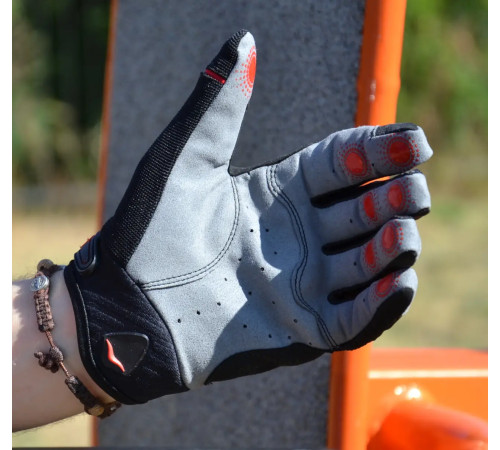 Рукавички для фітнесу MadMax MXG-103 X розмір XL, сіро-чорні