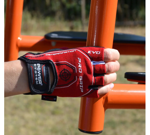 Рукавички для фітнесу Power System PS-2250E Pro Grip EVO S, червоні