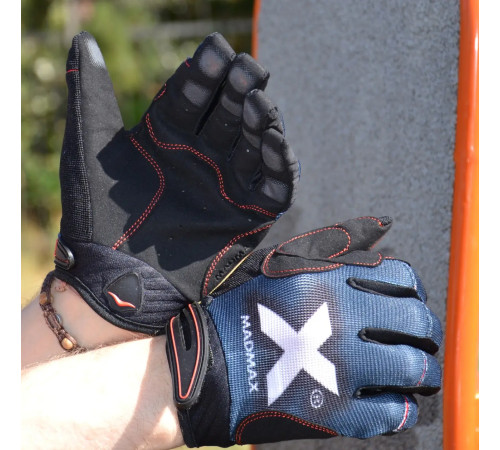 Рукавички для фітнесу MadMax MXG-102 X Gloves розмір S, сіро-чорні