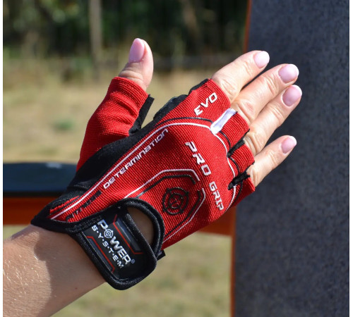 Рукавички для фітнесу Power System PS-2250E Pro Grip EVO L, червоні