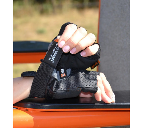 Рукавички для фітнесу Power System PS-2500 Power Plus XL, чорно-сірі