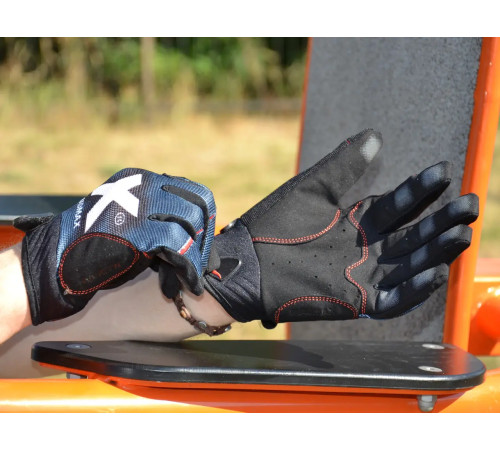 Рукавички для фітнесу MadMax MXG-102 X Gloves розмір XXL, сіро-чорні