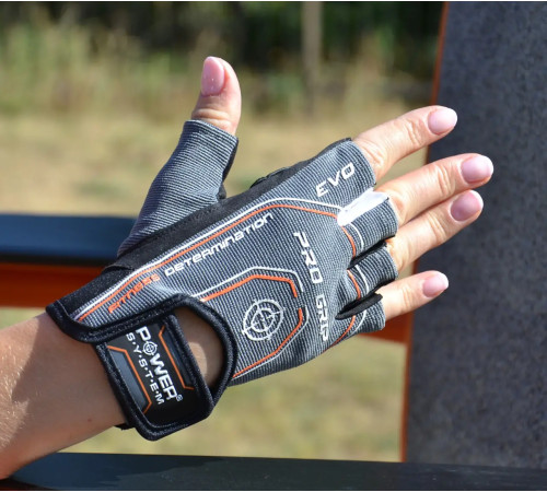 Рукавички для фітнесу Power System PS-2250E Pro Grip EVO XS, сірі