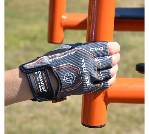 Рукавички для фітнесу Power System PS-2250E Pro Grip EVO S, сірі