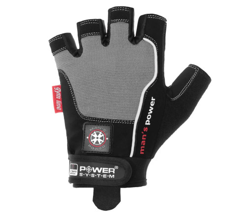 Рукавички для фітнесу чоловічі Power System PS-2580 XS, чорно-сірі