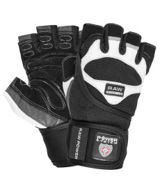 Рукавички для фітнесу Power System PS-2850 Raw Power M, чорно-білі