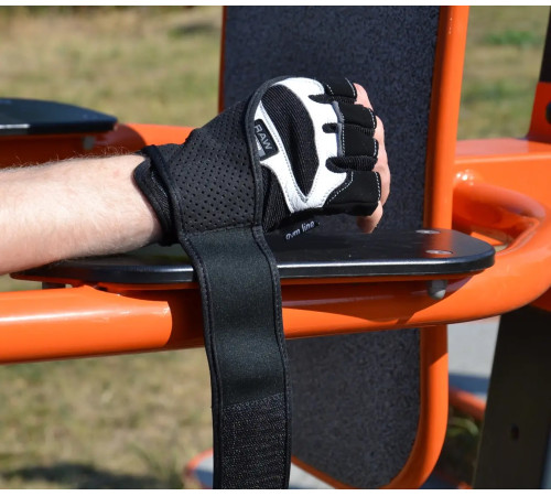 Рукавички для фітнесу Power System PS-2850 Raw Power M, чорно-білі