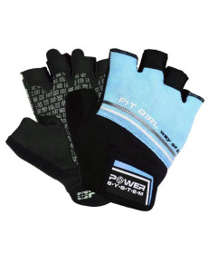 Рукавички для фітнесу жіночі Power System PS-2920 Evo XS, блакитні