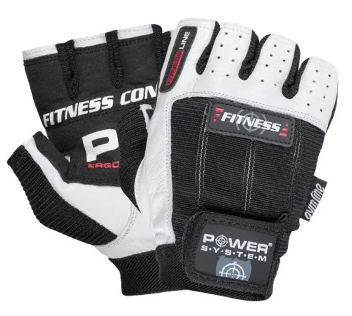 Рукавички для фітнесу Power System PS-2300 Fitness XXL, чорно-білі