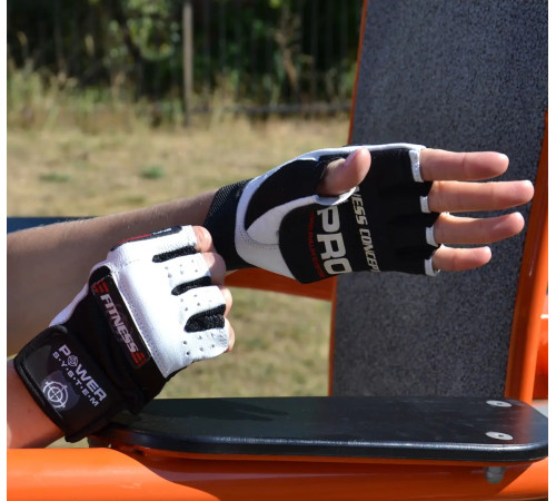Рукавички для фітнесу Power System PS-2300 Fitness XXL, чорно-білі