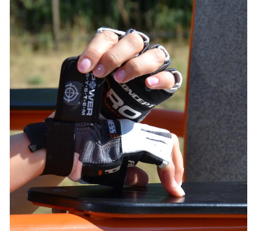 Рукавички для фітнесу Power System PS-2300 Fitness XS, сіро-білі