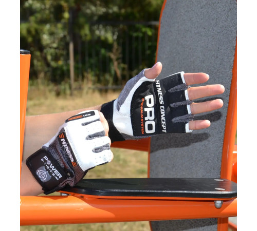 Рукавички для фітнесу Power System PS-2300 Fitness XS, сіро-білі