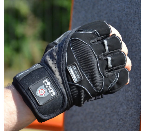 Рукавички для фітнесу Power System PS-2850 Raw Power XL, чорно-сірі
