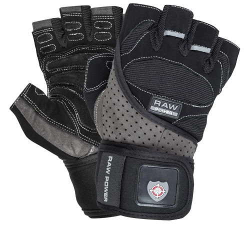 Рукавички для фітнесу Power System PS-2850 Raw Power XL, чорно-сірі