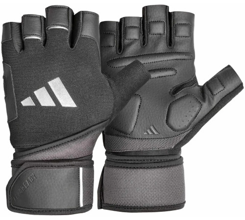 Рукавички для тренінгу Adidas Wrist Wrap Training Gloves чорний Уні XS