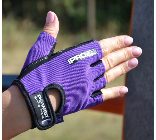 Рукавички для фітнесу жіночі Power System PS-2250 Pro Grip M, фіолетові