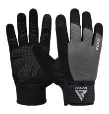 Рукавички для фітнесу RDX W1 Full Finger Plus розмір S, сірі