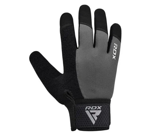 Рукавички для фітнесу RDX W1 Full Finger Plus розмір S, сірі