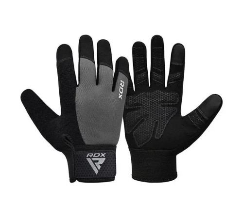 Рукавички для фітнесу RDX W1 Full Finger Plus розмір S, сірі