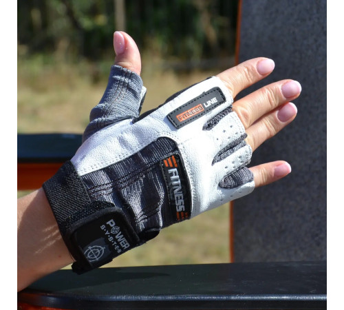 Рукавички для фітнесу Power System PS-2300 Fitness XL, сіро-білі